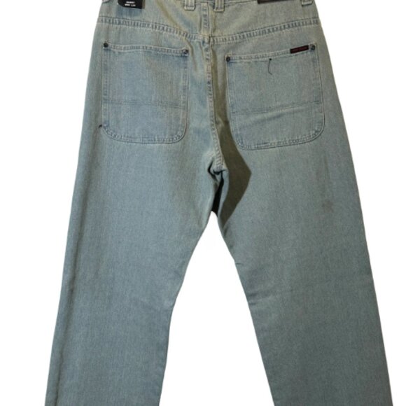 Moda Men's Baggy Blue Jeans Size 36X 34 - Picture 5 of 6